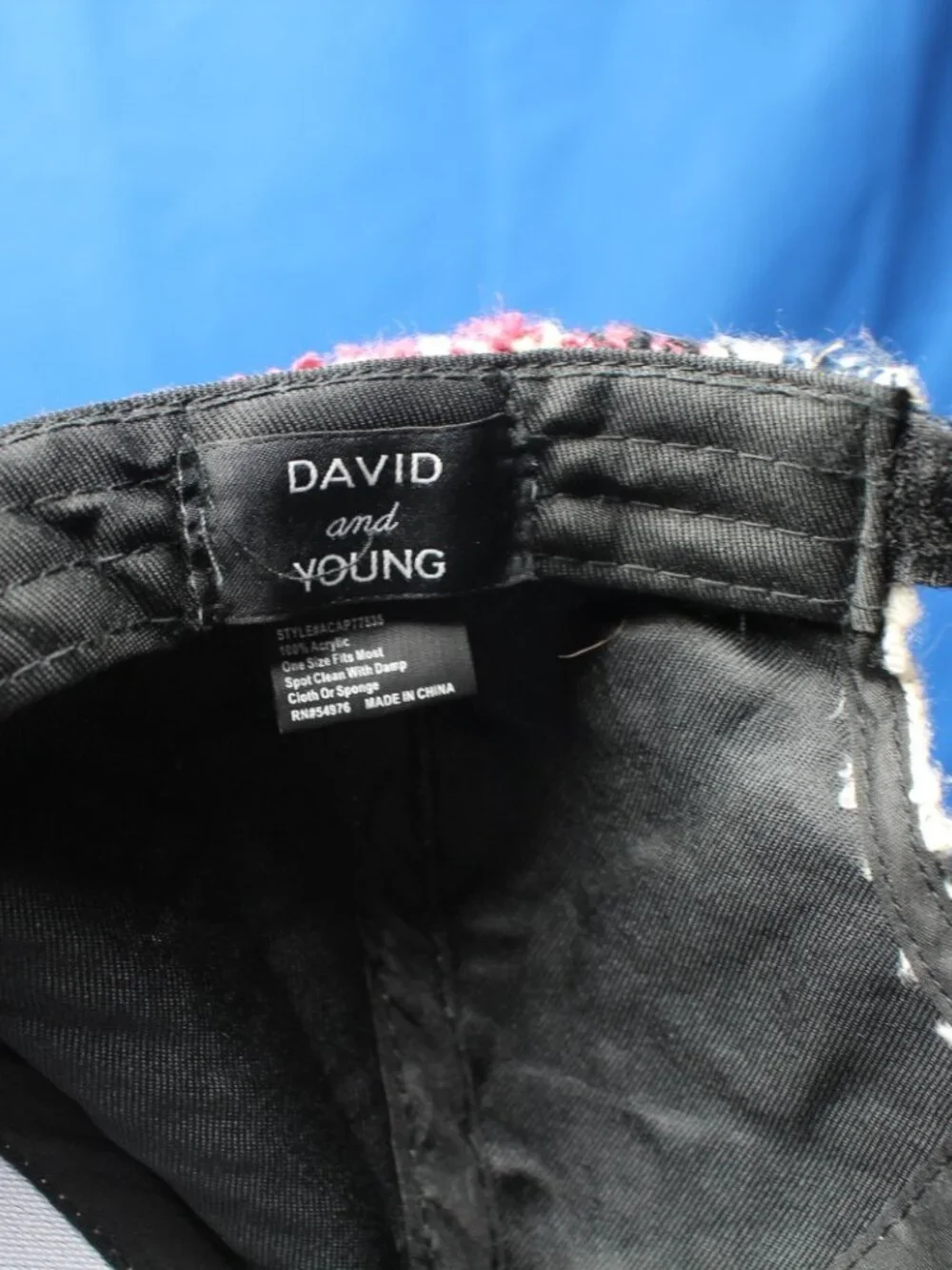 David And Young Adult Flannel carpet Hat Cap Soft Adjustable